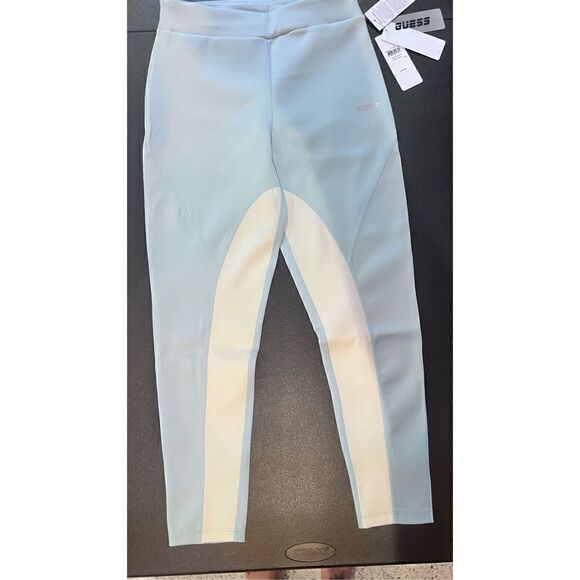 GUESS SKYLINE LIGHT BLUE AGNES LEGGINGS SIZE L P1-30 NEW - Picture 2 of 16